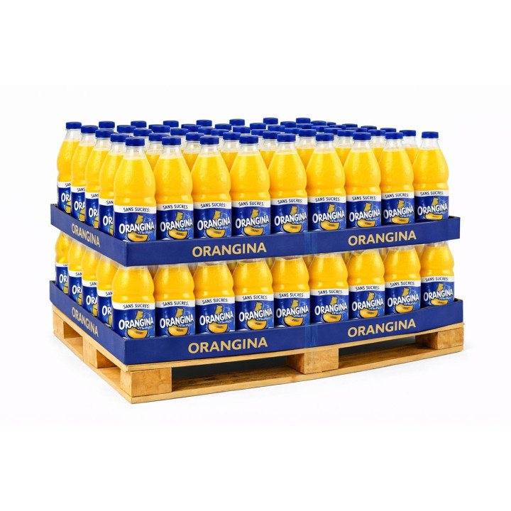 Orangina Sans Sucres 1,5 L – Palette de 90 packs (6 × 1,5 L)
