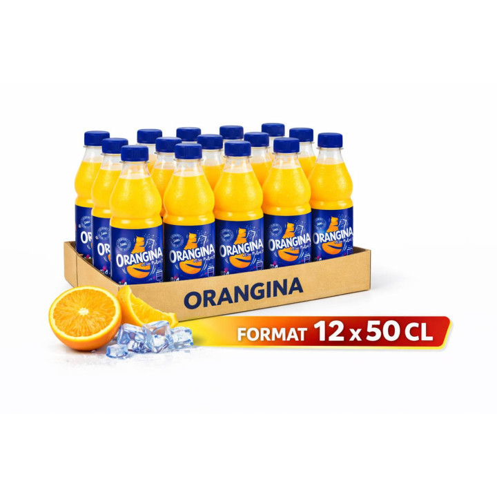 Orangina 50 cl – Palette de 90 packs (12 × 50 cl)