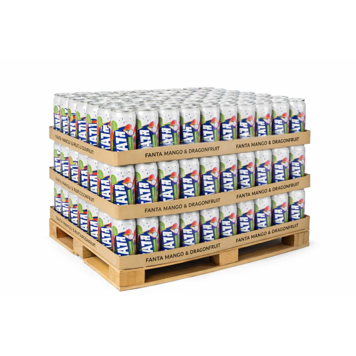Fanta Mangue & Fruit du Dragon 33 cl – Palette de 90 packs (24 × 33 cl)