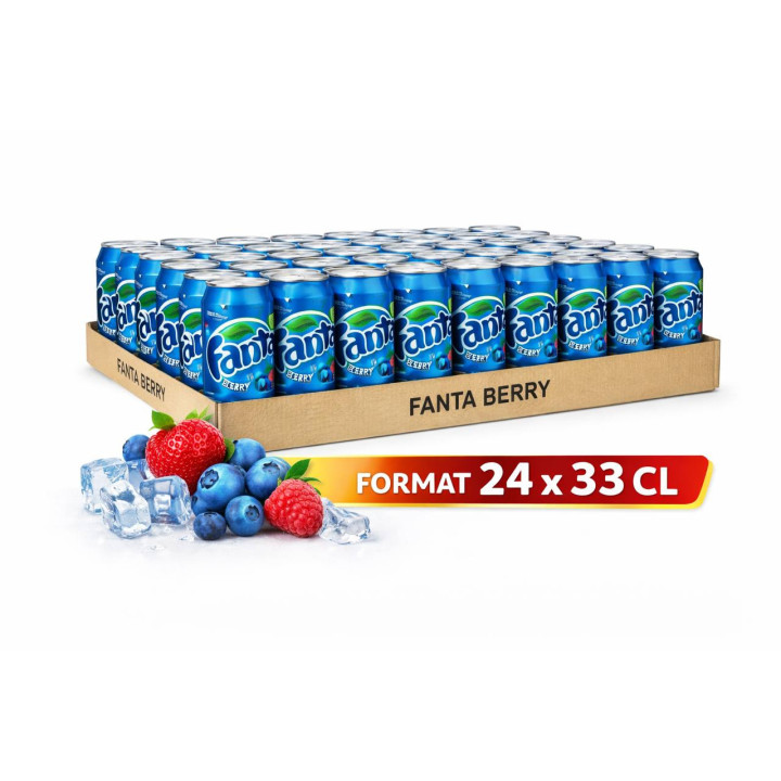 Fanta Berry 33 cl – Palette de 90 packs (24 × 33 cl)