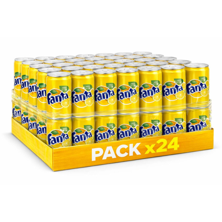 Fanta Citron 33 cl – Palette de 90 packs (24 × 33 cl)