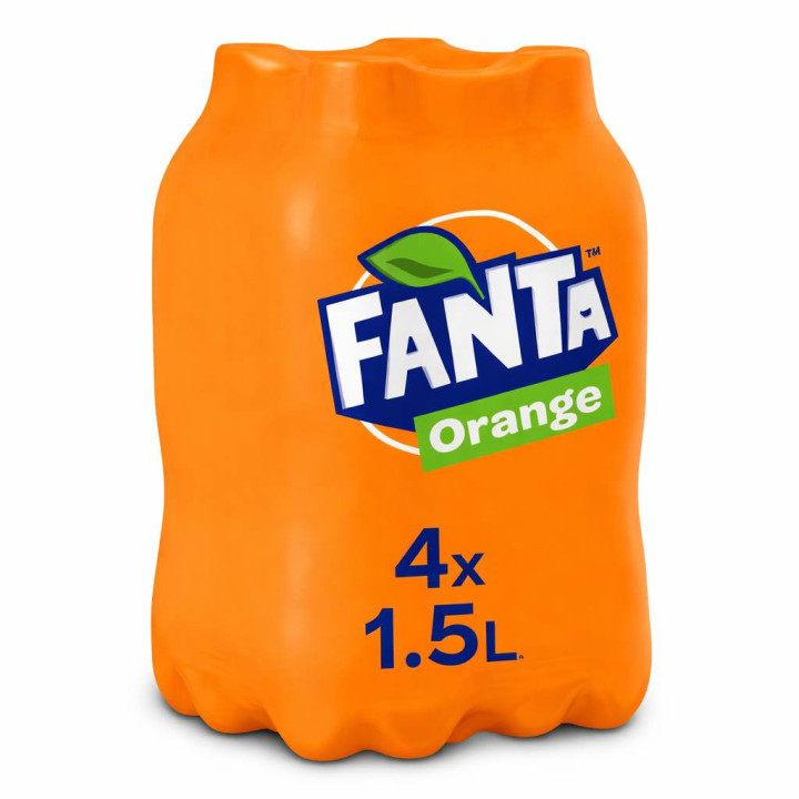 Fanta Orange 1,5 L – Palette de 90 paquets (4 x 1,5 L)