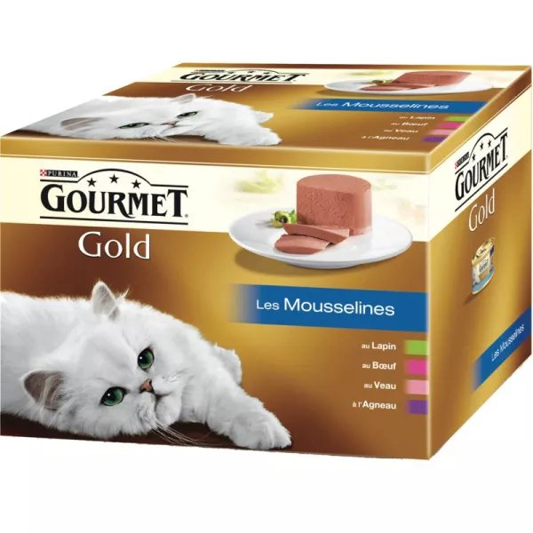 Pâtée pour chats Gold Les Mousselines 24 × 85 g