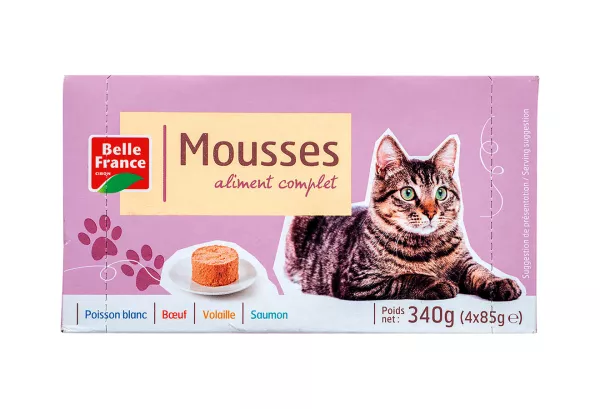 Assortiment mousses pour chat 4 x 85 g