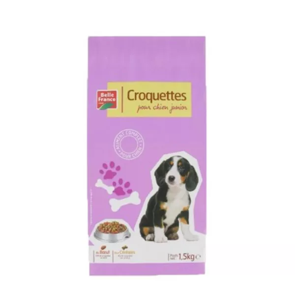 Croquettes pour chiot viande et céréales 1,5 kg Belle France