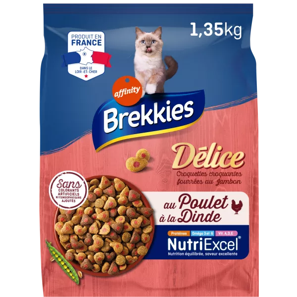 Croquettes pour chat adulte au poulet et à la dinde 1,35 kg