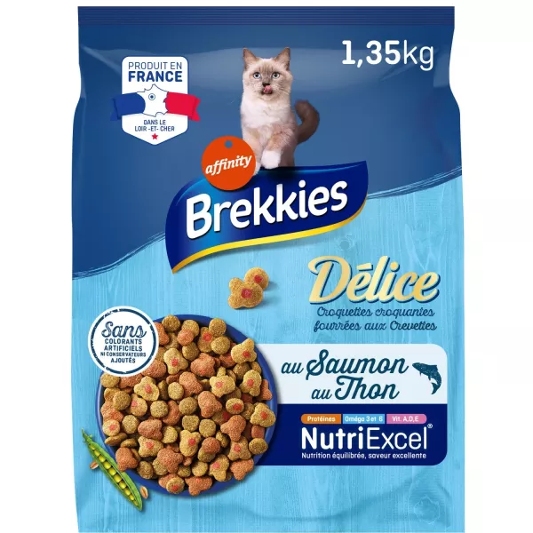 Croquettes pour chat Délice poisson 1,35 kg