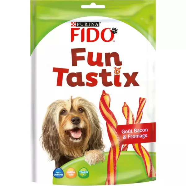 Sticks pour chien bacon et fromage 150 g Purina Fido Fun Tastix