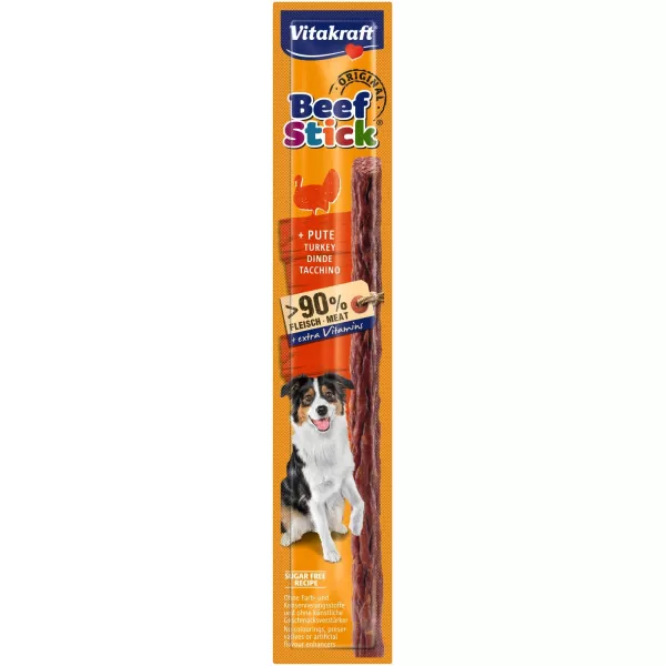 Friandise pour chien adulte Beef Stick dinde 12 g Vitakraft