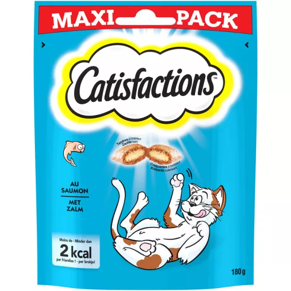 Friandises maxi pack au saumon pour chat 180 g