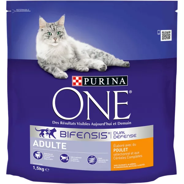 Croquettes pour chat adulte au poulet 1,5 kg