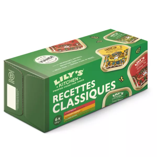 Pâtée pour chien viande et légumes multipack 900 g Lily's Kitchen