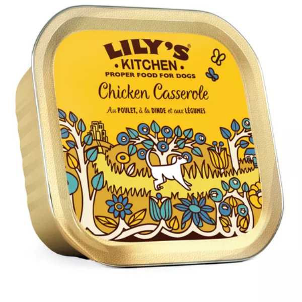 Pâtée pour chien en terrine au poulet, dinde et légumes 150 g Lily's Kitchen