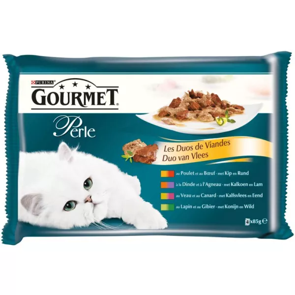 Pâtée pour chat Duos de Viandes 4 x 85 g