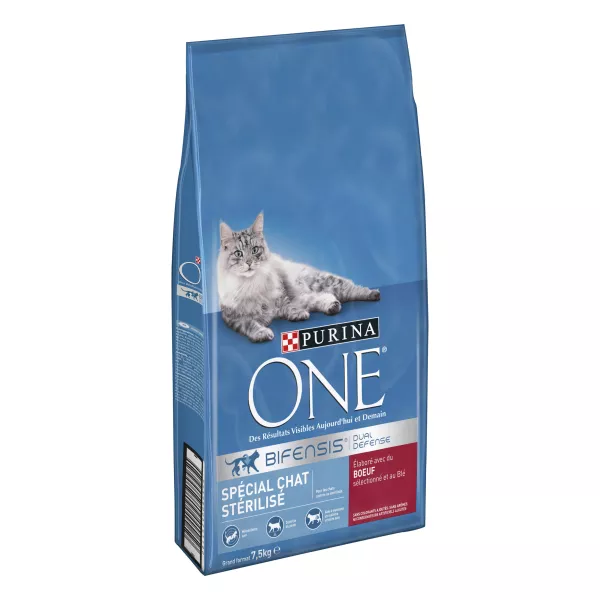 Croquettes pour chat stérilisé au bœuf grand format 7,5 kg