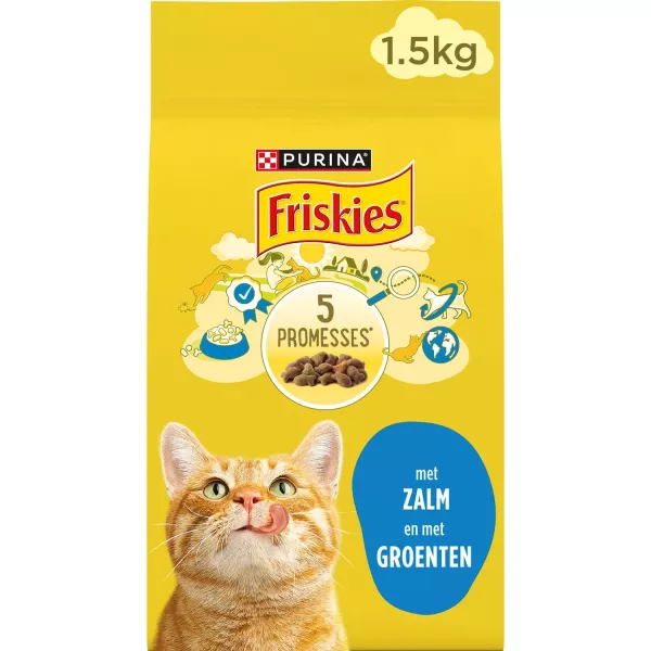 Croquettes pour chat au saumon et aux légumes 1,5 kg