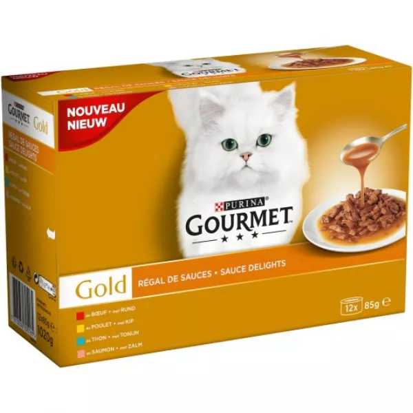 Pâtée pour chat adulte régal de sauces 12 x 85 g